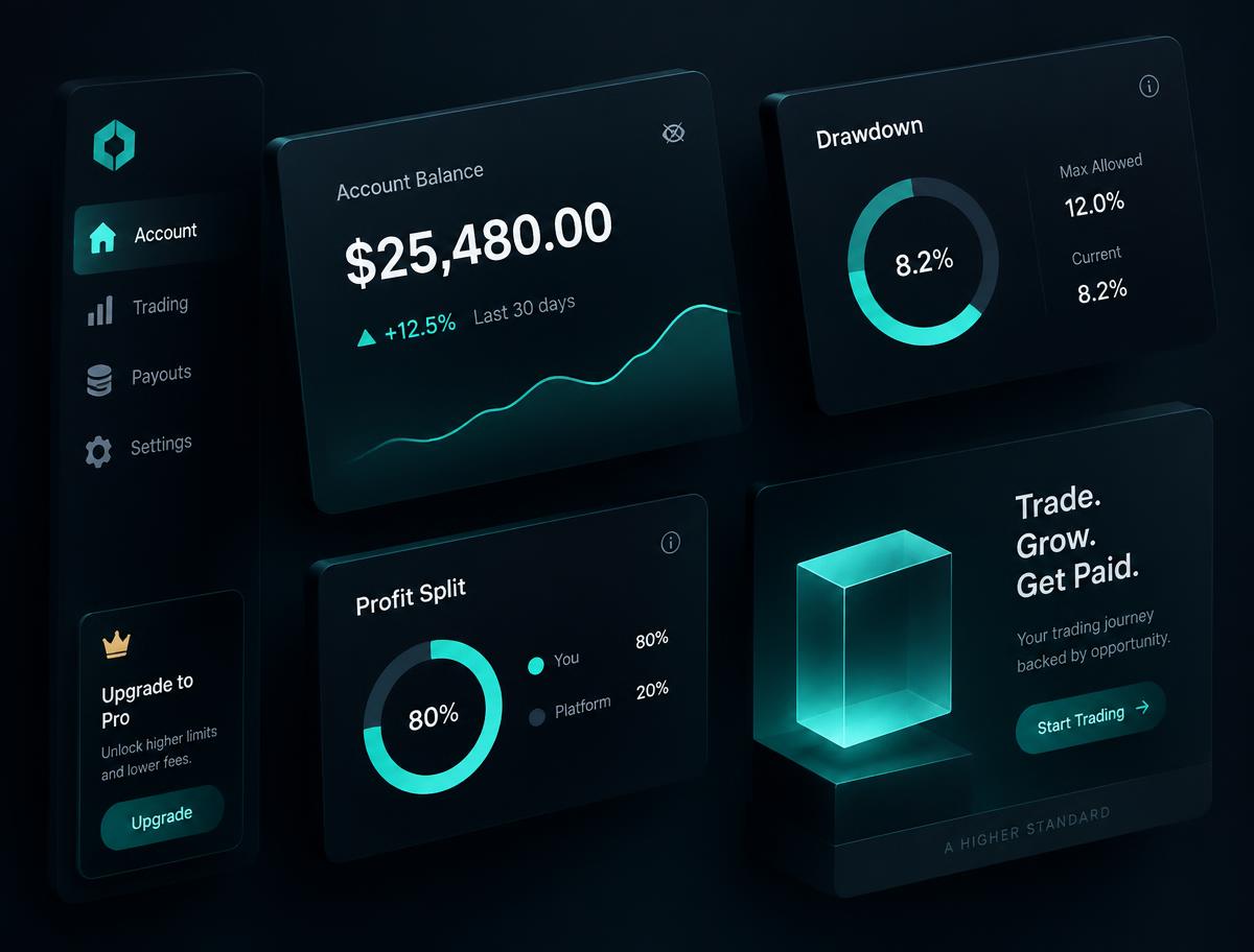 WSFunded Prop Trading Firm account dashboard